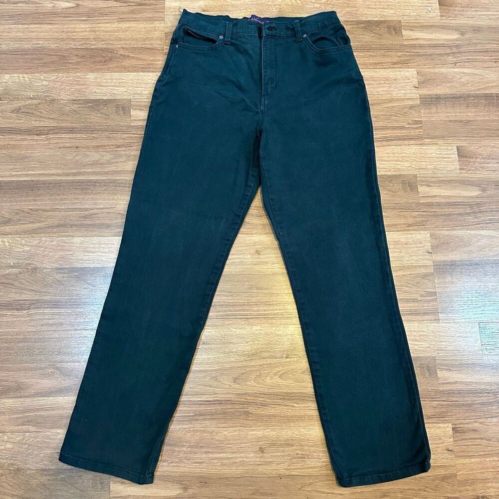 Gloria Vanderbilt Amanda Jeans Black| Women Size 10